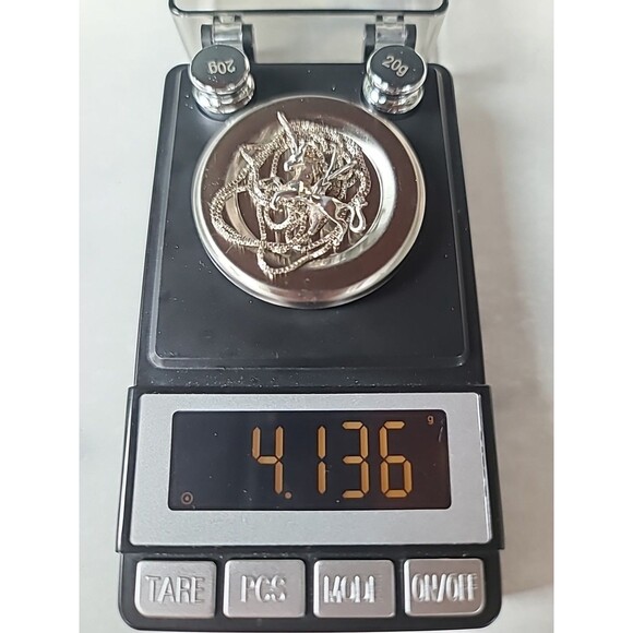 925 Sterling Silver Unicorn Pendant Necklace Vintage - Picture 10 of 10